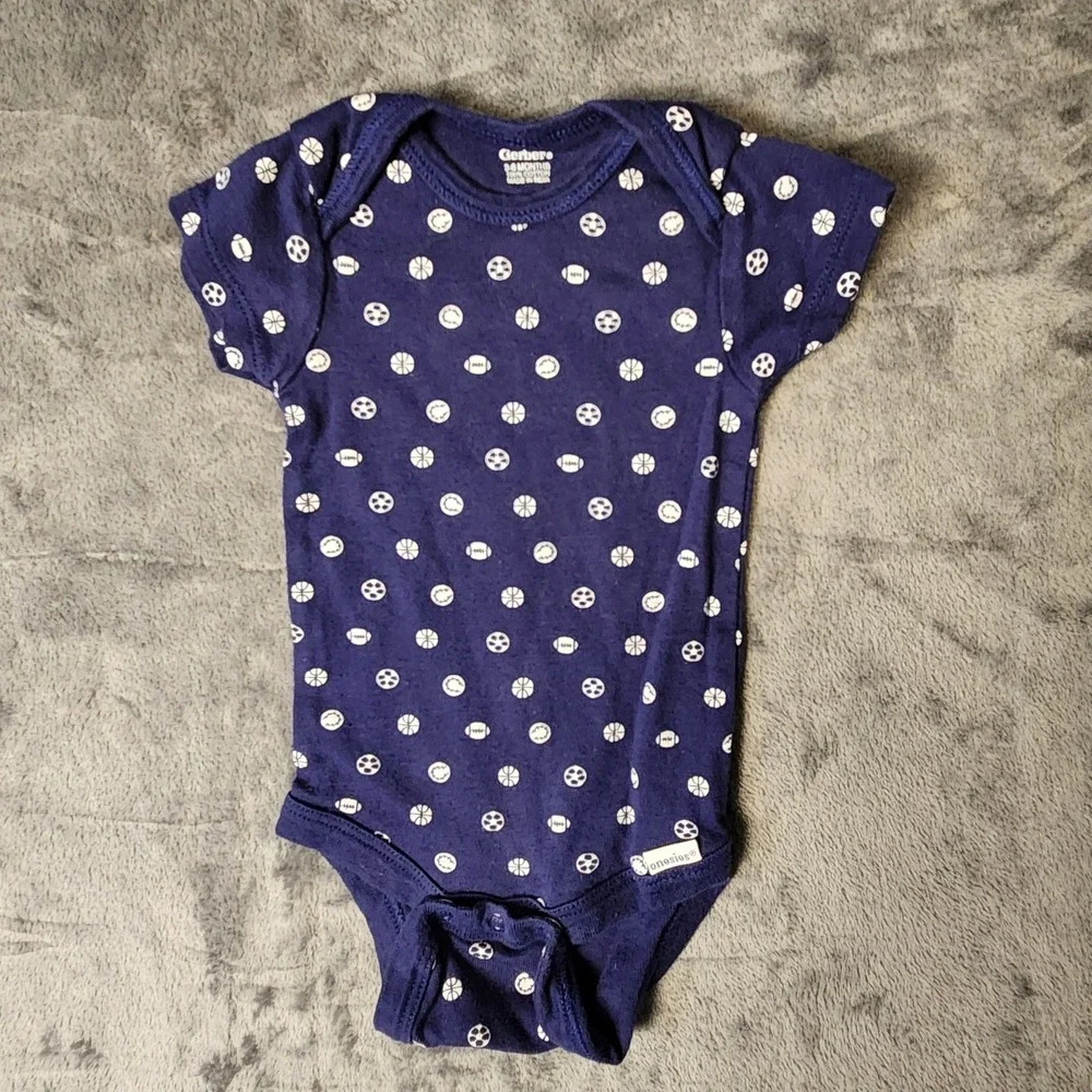 Baby Boy Clothes Lot 3-6 Months Puma Gerber Okie Dokie Shorts Bodysuits 7pc